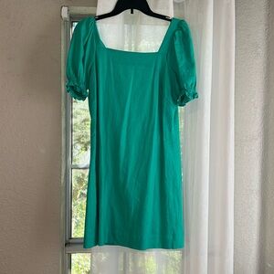 👗Green Linen Summer Dress 👗